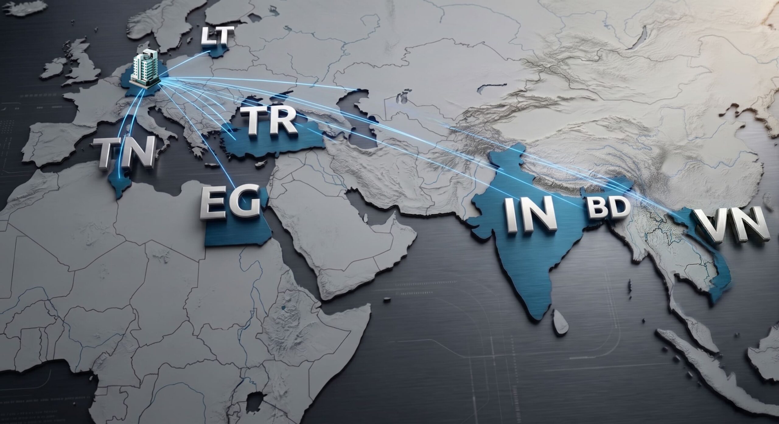 JSA GRUPPE Global Map